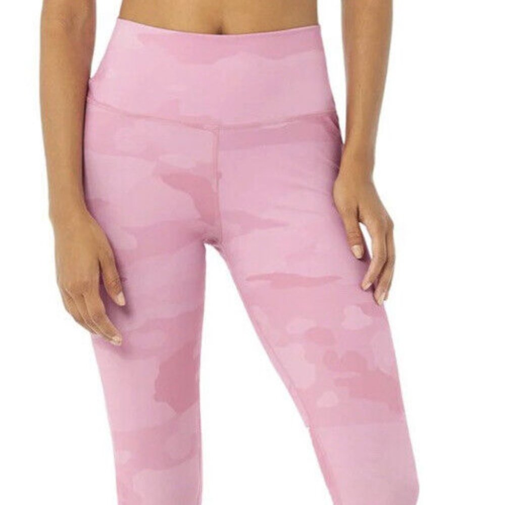 ALO Yoga Womens XS Vapor High Waisted Camo Pink Leggings Athleisure